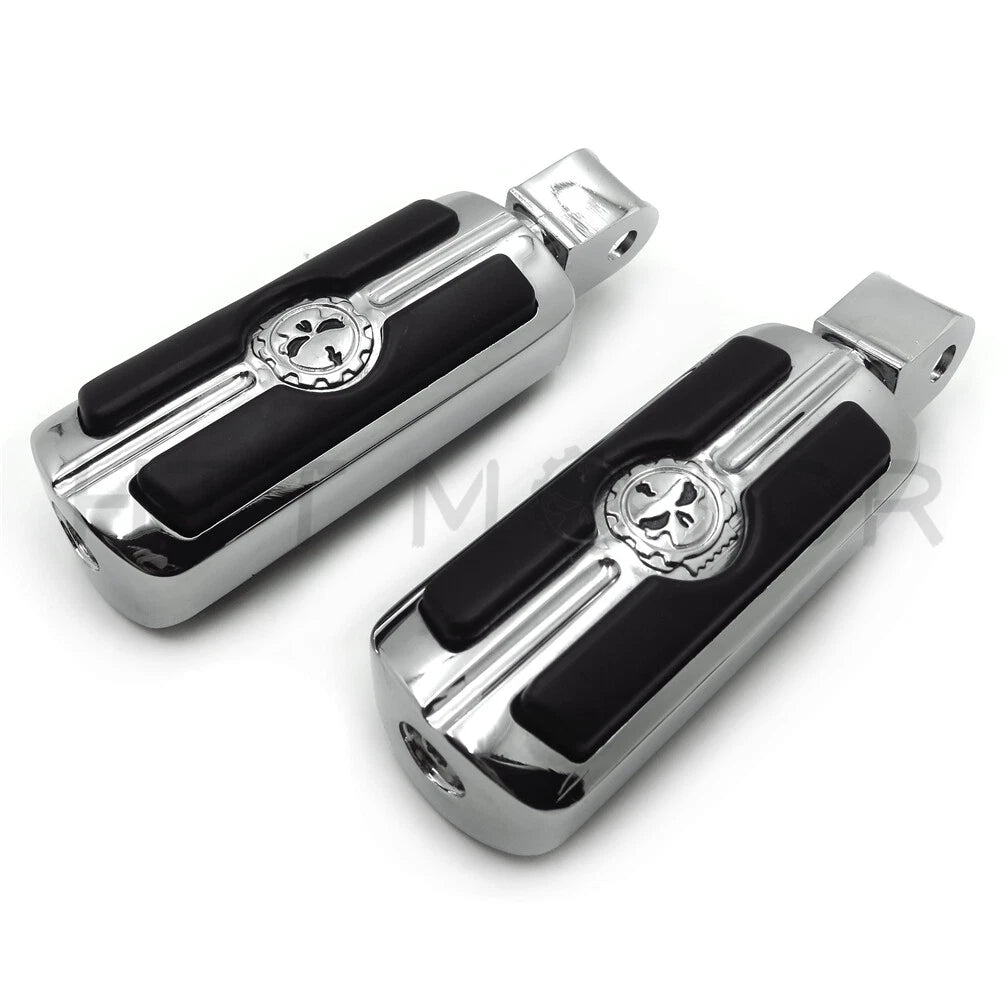 Custom Skull Footpegs for Honda Stateline Shadow VTX1300C VTX1800C VTX1800F (2010–2015)