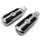 Custom Skull Footpegs for Honda Stateline Shadow VTX1300C VTX1800C VTX1800F (2010–2015)
