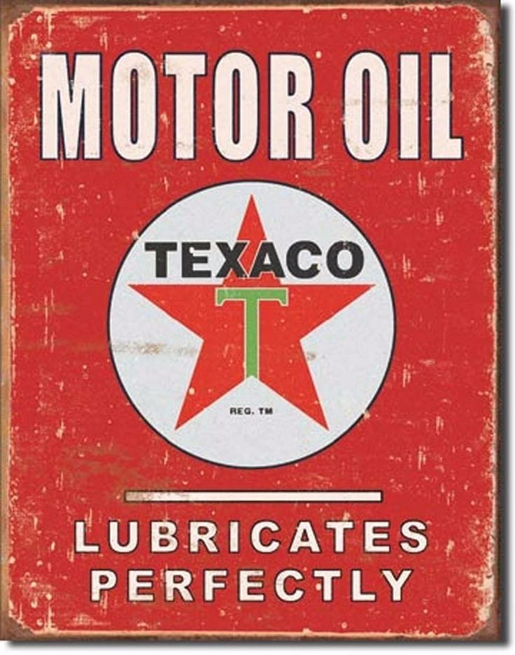 Vintage Replica Tin Metal Sign for Fire Chief Texaco Gasoline (1444)
