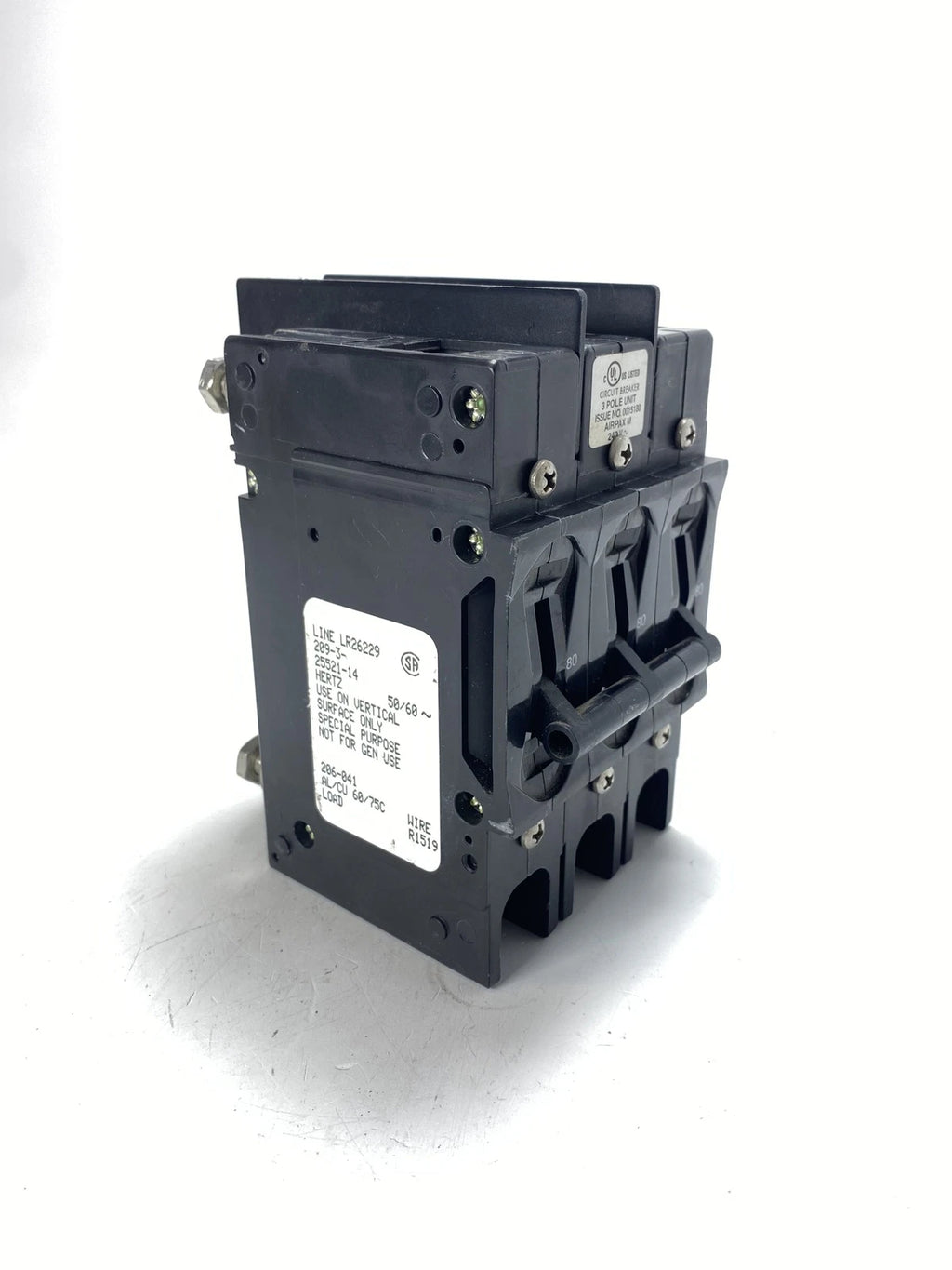 3 Pole Circuit Breaker for Airpax LR26229-209-3-25521-14 (240V)