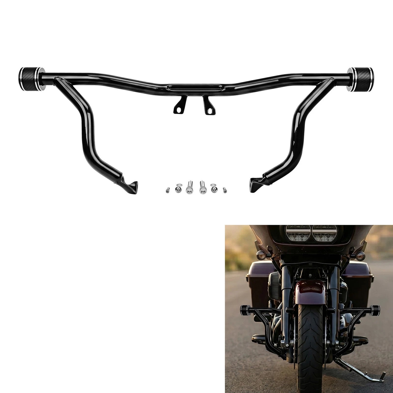 Front Engine Guard Crash Bar for Harley Touring Street Road Glide (2014–2026)