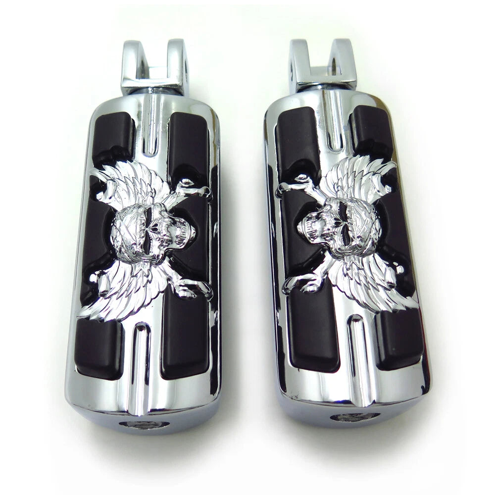 Pirate Skull Footpegs for Suzuki GSX-R 1000 (2001–2015)