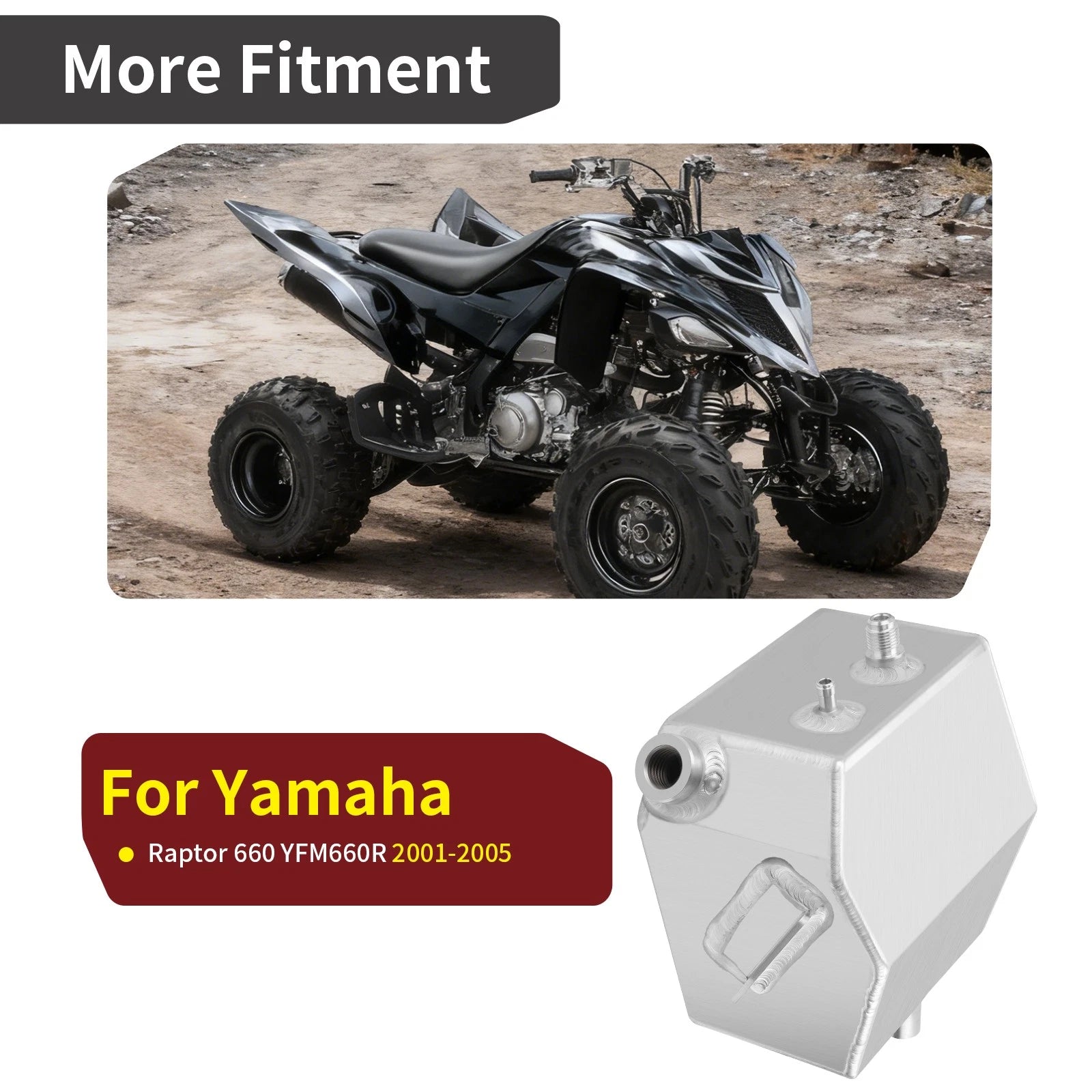 Aluminum Oil Tank Cooler Reservoir for Yamaha Raptor 660R YFM660R/SE (2001–2005)