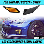 Smoked LED Side Marker Bumper Light for Scion FR-S Subaru BRZ Toyota 86 (2013–2017)