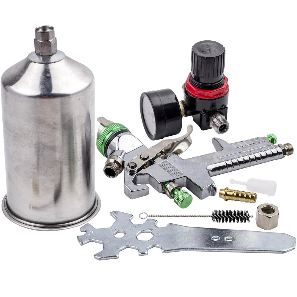 2.5mm HVLP Gravity Feed Air Spray Gun Kit Set for Stainless Steel (2024–2024)