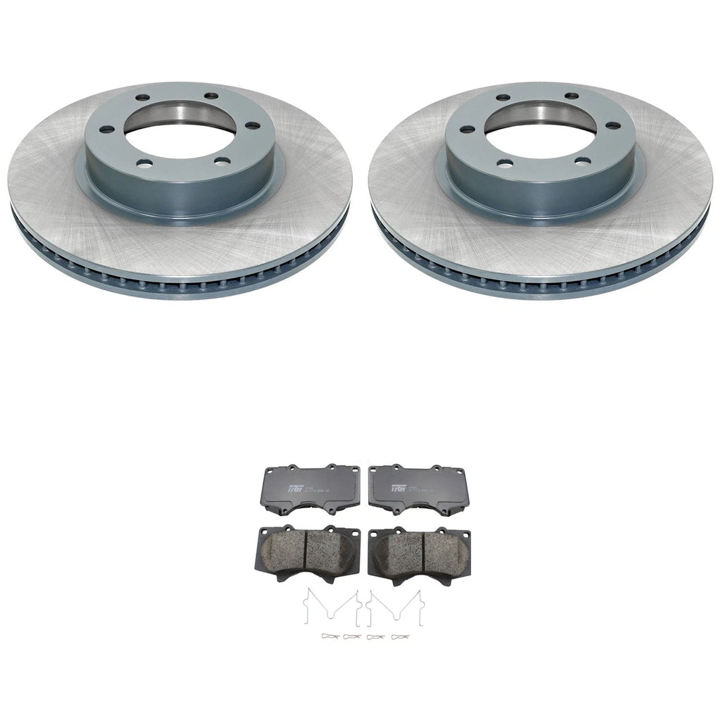Front Rotors & TRW Pro Ceramic Brake Pads Kit for GX470 4Runner (2003–2009)