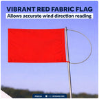 Wind Indicator Flag for FO2318 (5-1/2" x 4-1/8", Red Fabric & Stainless Steel)