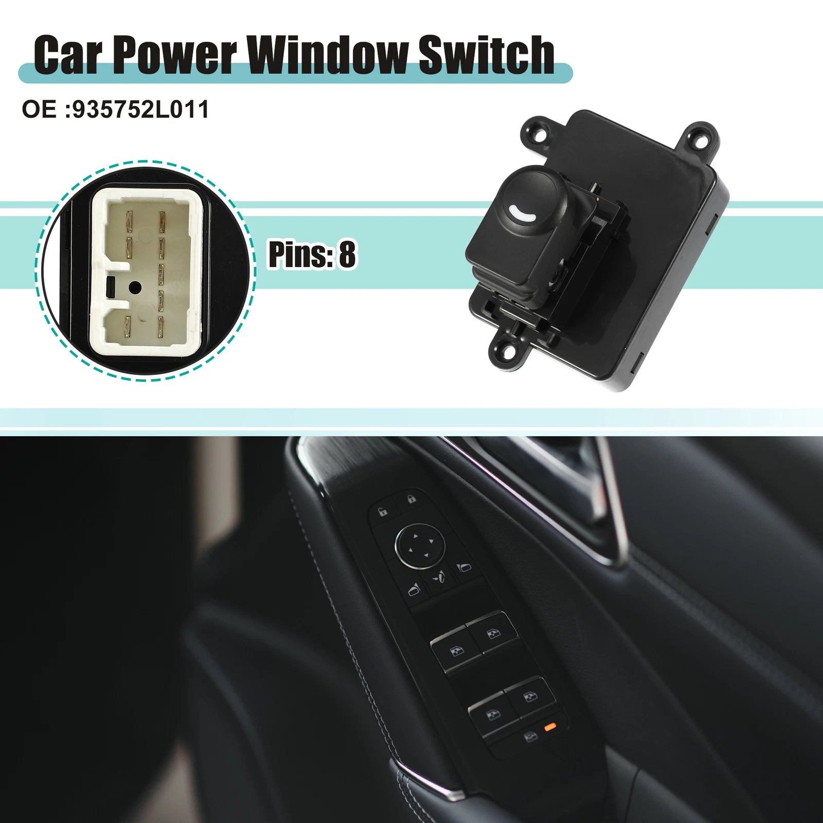 Master Power Window Switch for Hyundai I30 I30cw (2007–2012) 786527425815