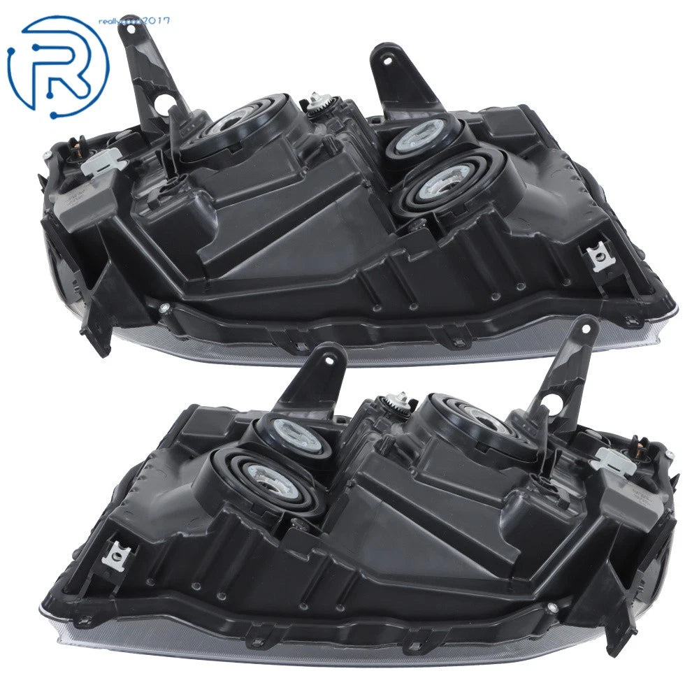 Set of 2 Halogen Black Housing Headlights for Honda Pilot (2009-2011)