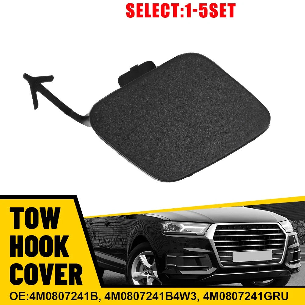 Tow Hook Eye Cover for Audi Q7 (2017–2019) 4M0807241B Black