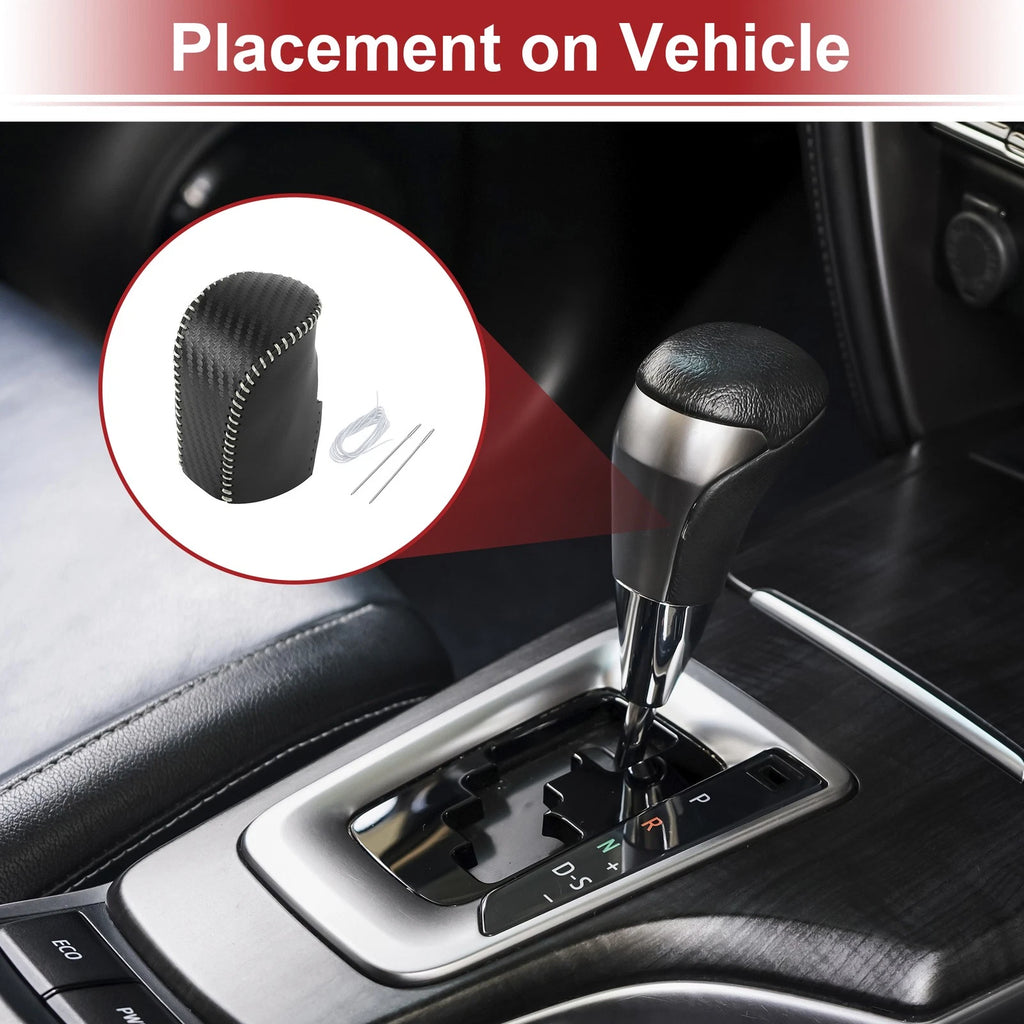 Gear Shift Knob Cover for Honda HR-V (2023–2024) Black Carbon Fiber