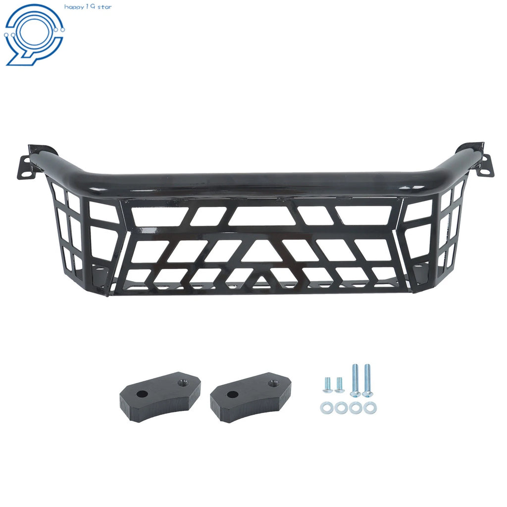 Black Steel Luggage Rack Bed Shell Rear Panel for Kawasaki Teryx KRX 1000 (2020–2023)