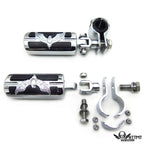 Foot Peg Clamps for Honda GoldWing GL1800 1500 (1" 1-1/4", Chrome)