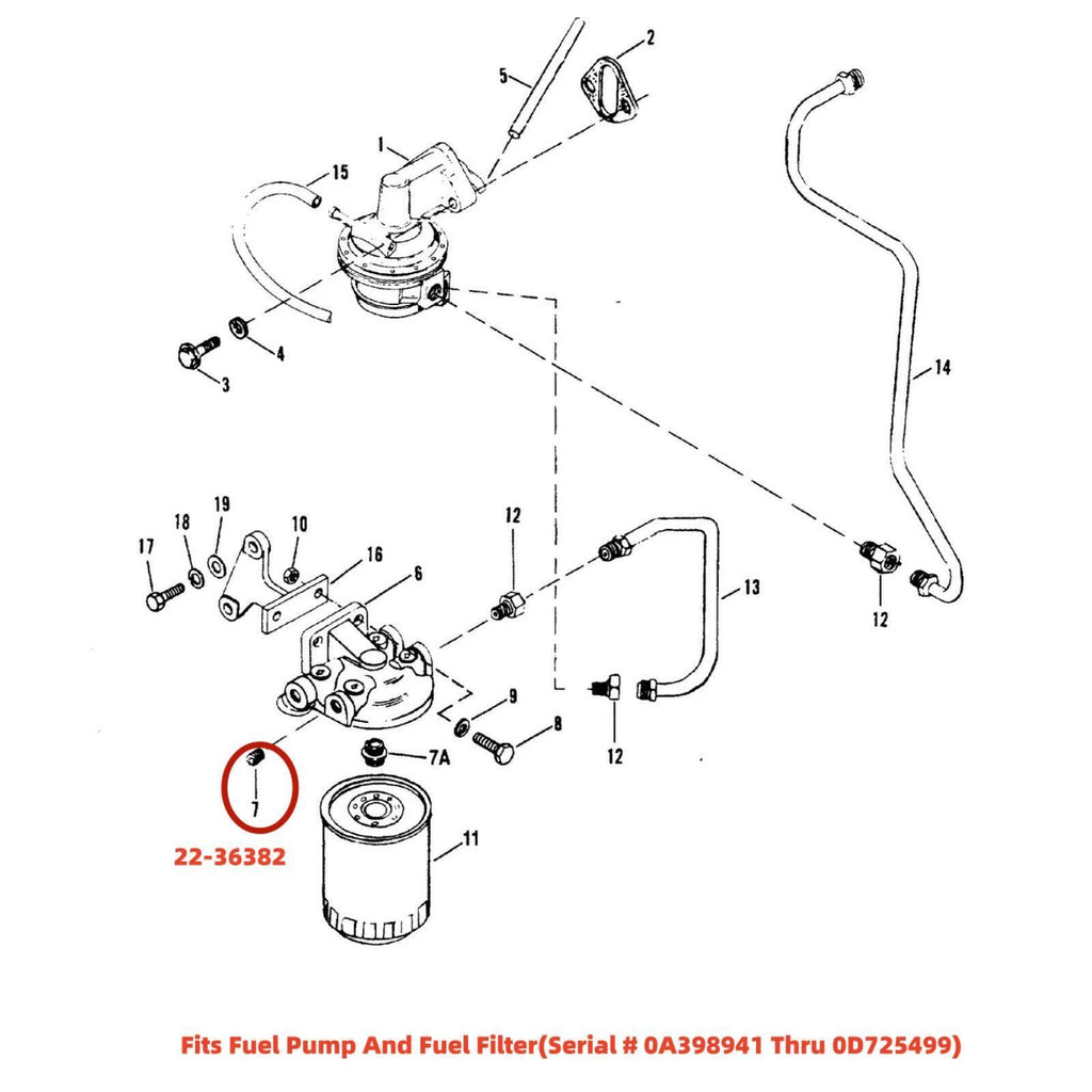 Plug Fitting for Mercury Marine Mercruiser (19-35167, 22-36382)