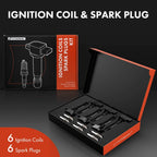 Set of 6 Ignition Coils & Spark Plugs for Nissan Altima Frontier