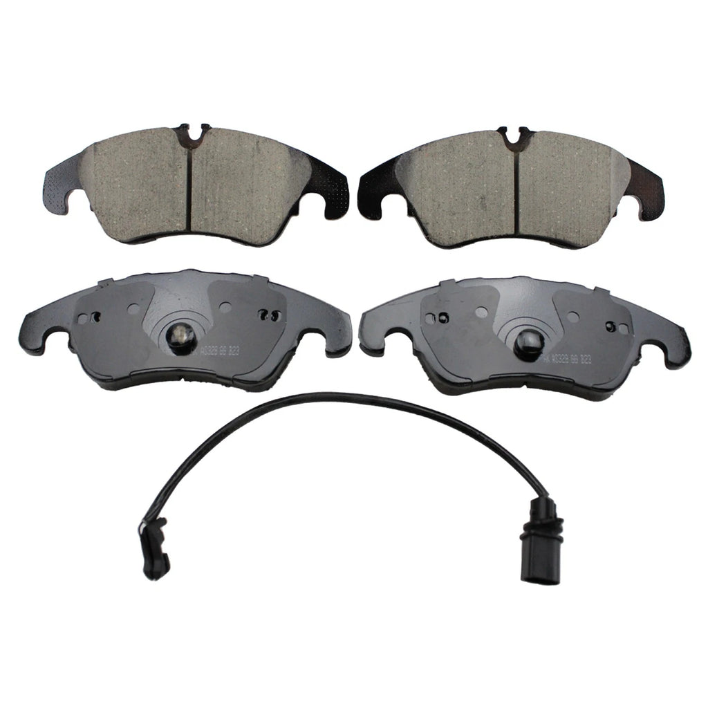 DuraGo Front Rotors & Akebono EURO Ceramic Brake Pads Kit for Audi A4 A5 (2009–2016)