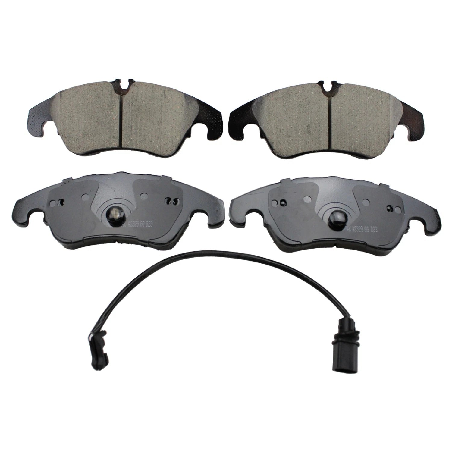 DuraGo Front Rotors & Akebono EURO Ceramic Brake Pads Kit for Audi A4 A5 (2009–2016)