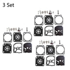 Set of 3 Carburetor Repair Kits for Zama RB-69, Stihl 020, MS191, MS192T