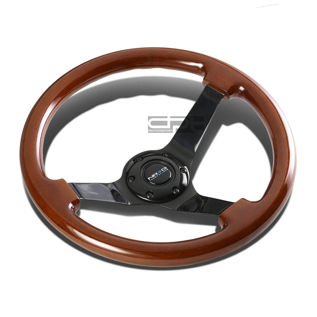 NRG ST-036BR-BK Steering Wheel for Universal Fit (350MM, 3" Deep Dish)