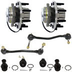 Set of 2 ABS Wheel Hubs for 4WD 4X4 Vehicles