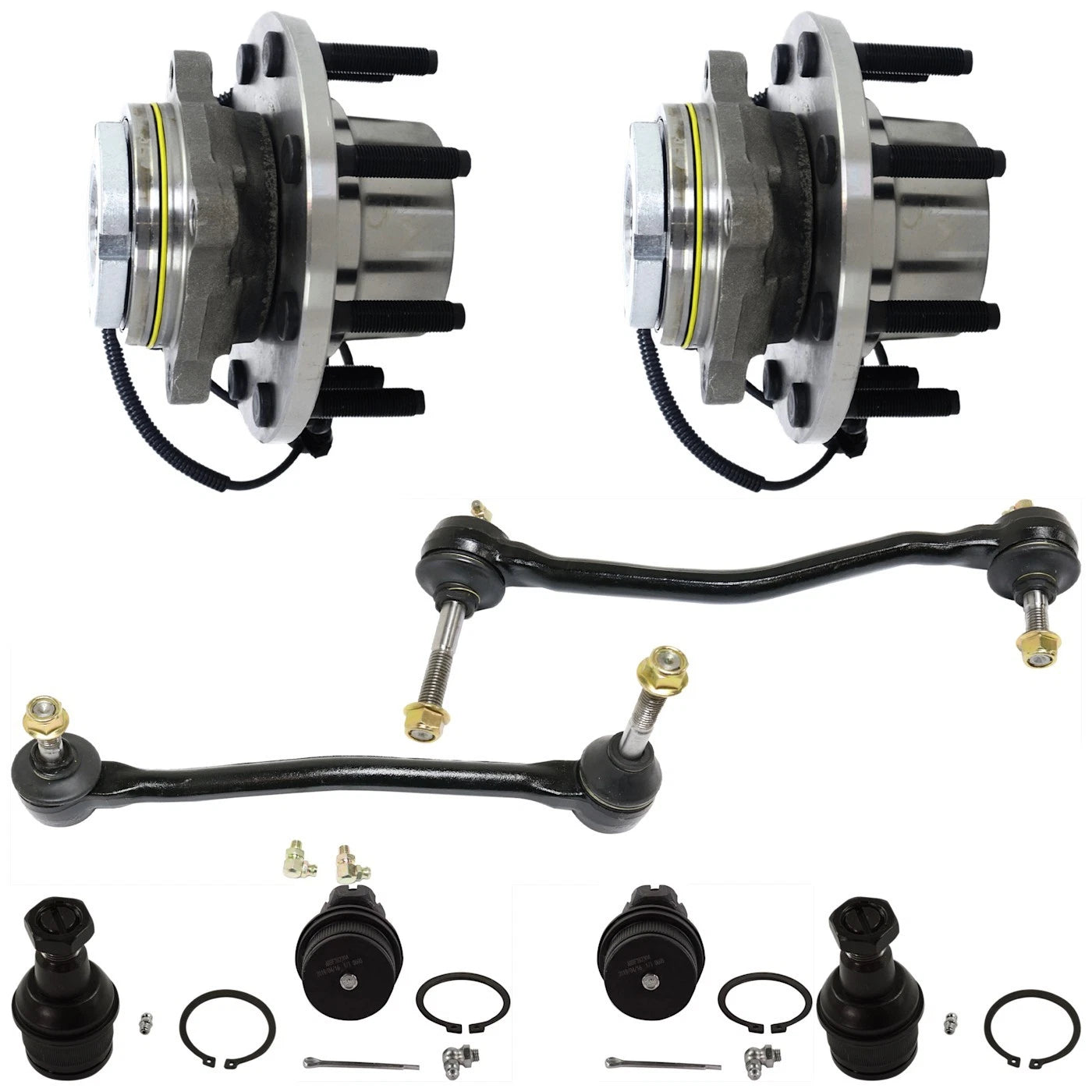 Set of 2 ABS Wheel Hubs for 4WD 4X4 Vehicles