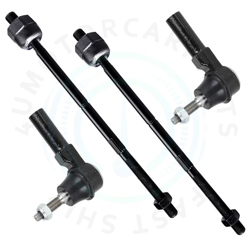 Set of 4 Tie Rod Ends for Ford Mustang (2005–2010)