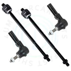 Set of 4 Tie Rod Ends for Ford Mustang (2005–2010)