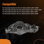 Aluminum Oil Pump for Hyundai Santa Fe/Tucson 2.7L (2001–2009) 21310-37100
