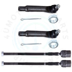 Set of 4 Front Inner & Outer Tie Rod Ends for Ford Thunderbird Mercury Cougar (1989–1997)