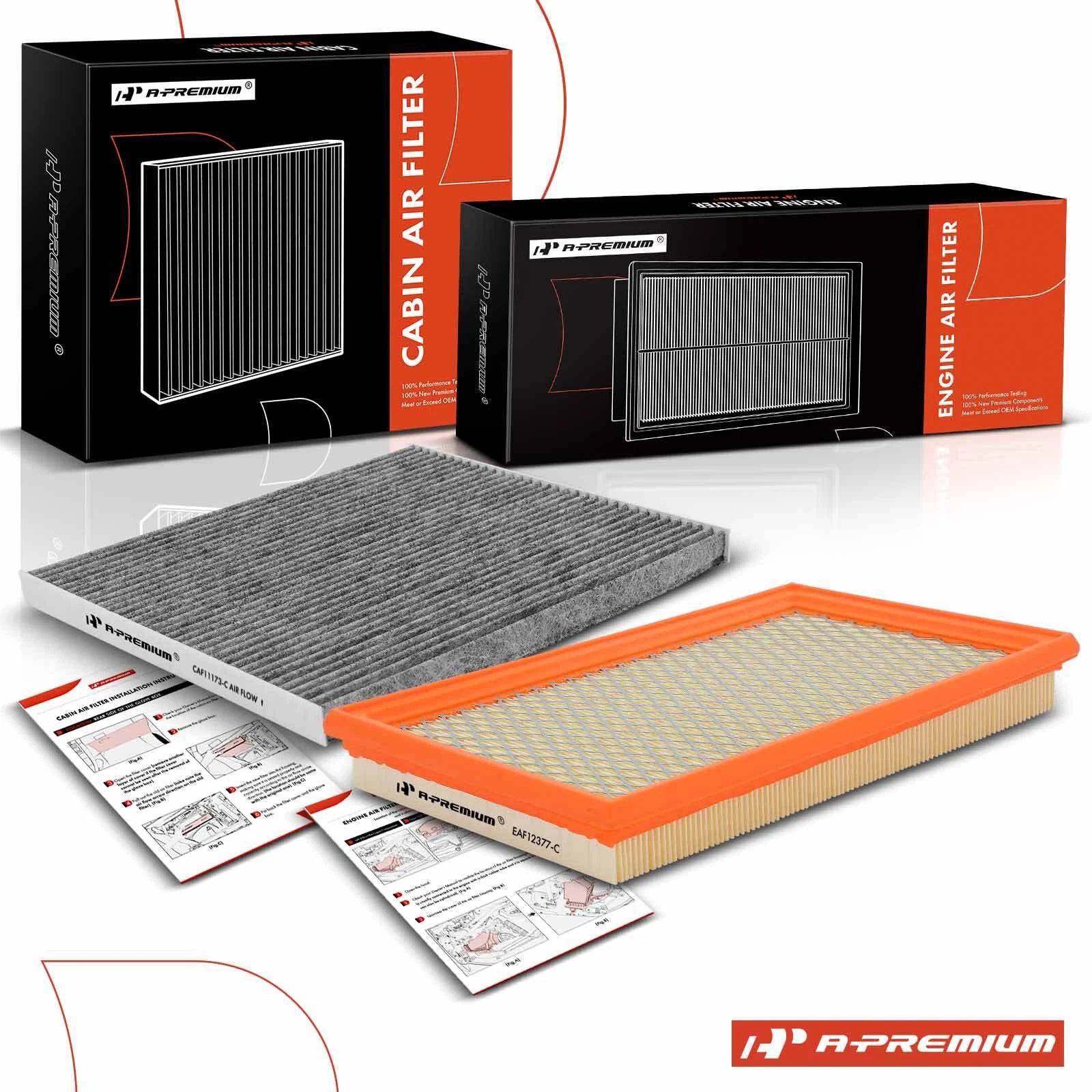 Engine & Activated Carbon Cabin Air Filter for Nissan Altima Maxima (2013–2020)