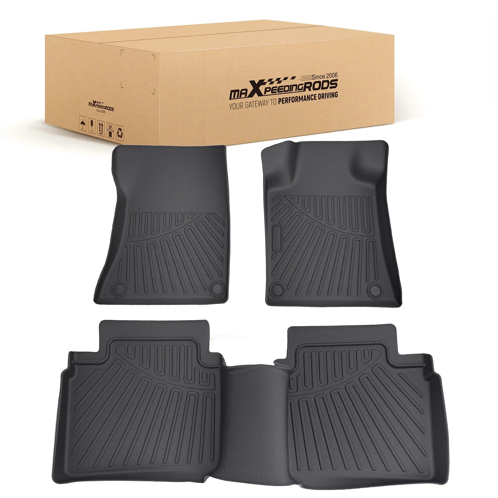 Set of 4 All Weather Carpet Floor Mats for Nissan Altima (2019–2025)