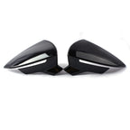 Gloss Black Wing Mirror Cover Cap for SEAT Leon Mk3 (2013–2020), Ibiza (2017–2018)