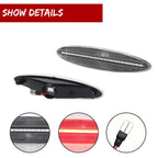 2X Clear Red LED Bumper Side Marker Lights for Lexus SC430 (2002–2010)