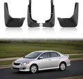 4 Piece Front & Rear Splash Guards for 2009–2013 Toyota Corolla (4-Door)