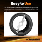 4-Lug Bolt Pattern Tool for 4x98 4x100 4x108 4x110 4x114.3 4x130