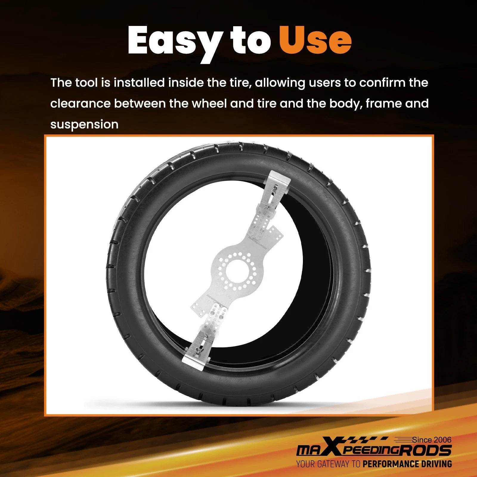4-Lug Bolt Pattern Tool for 4x98 4x100 4x108 4x110 4x114.3 4x130