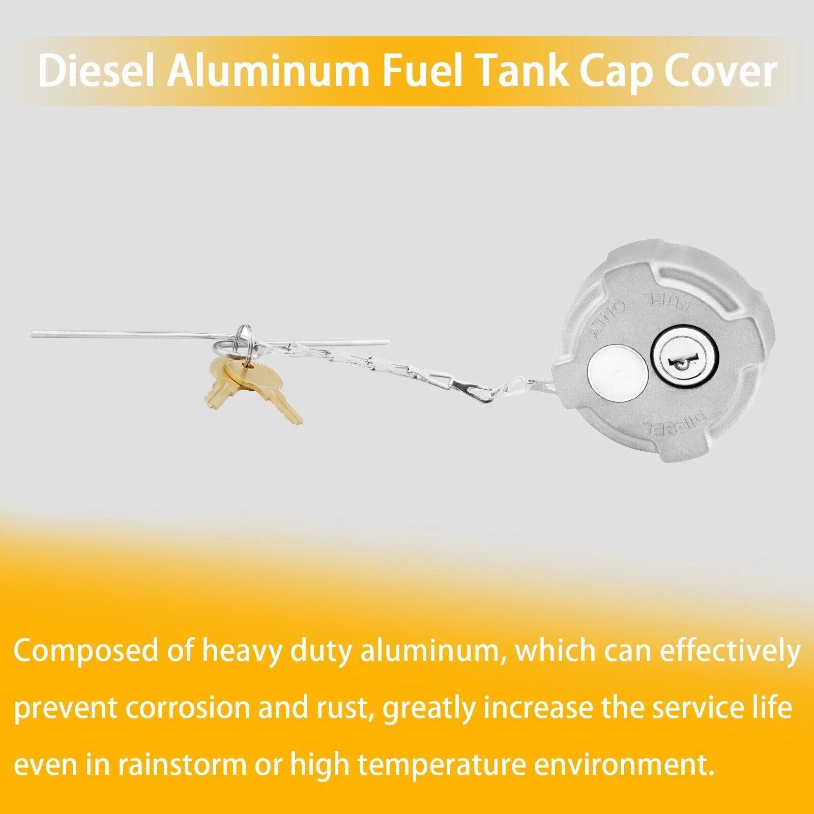 2 3/8" Locking Diesel Fuel Cap for Freightliner M2 (2002–Present)