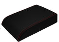Console Lid Armrest Cover for Ford Escape (2008–2012) Carbon Fiber Red Stitch