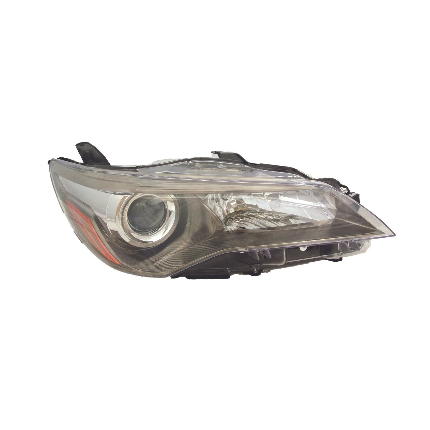 Replacement Smoked Passenger Halogen Headlight Assembly w/Smoked Bezel w/o LED
