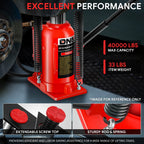 20 Ton Air Hydraulic Bottle Jack for Auto Truck (4000 lb)