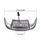 ABS Chrome Smoke Front Fender Tip Light for Harley Electra Glide (2014–2023)