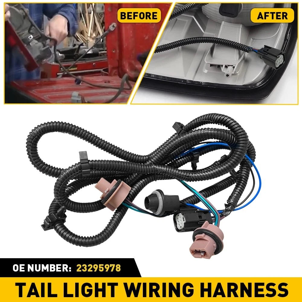 Driver Side Tail Lamp Harness Wiring for GMC Sierra 1500 2500HD 3500HD (2016–2019)