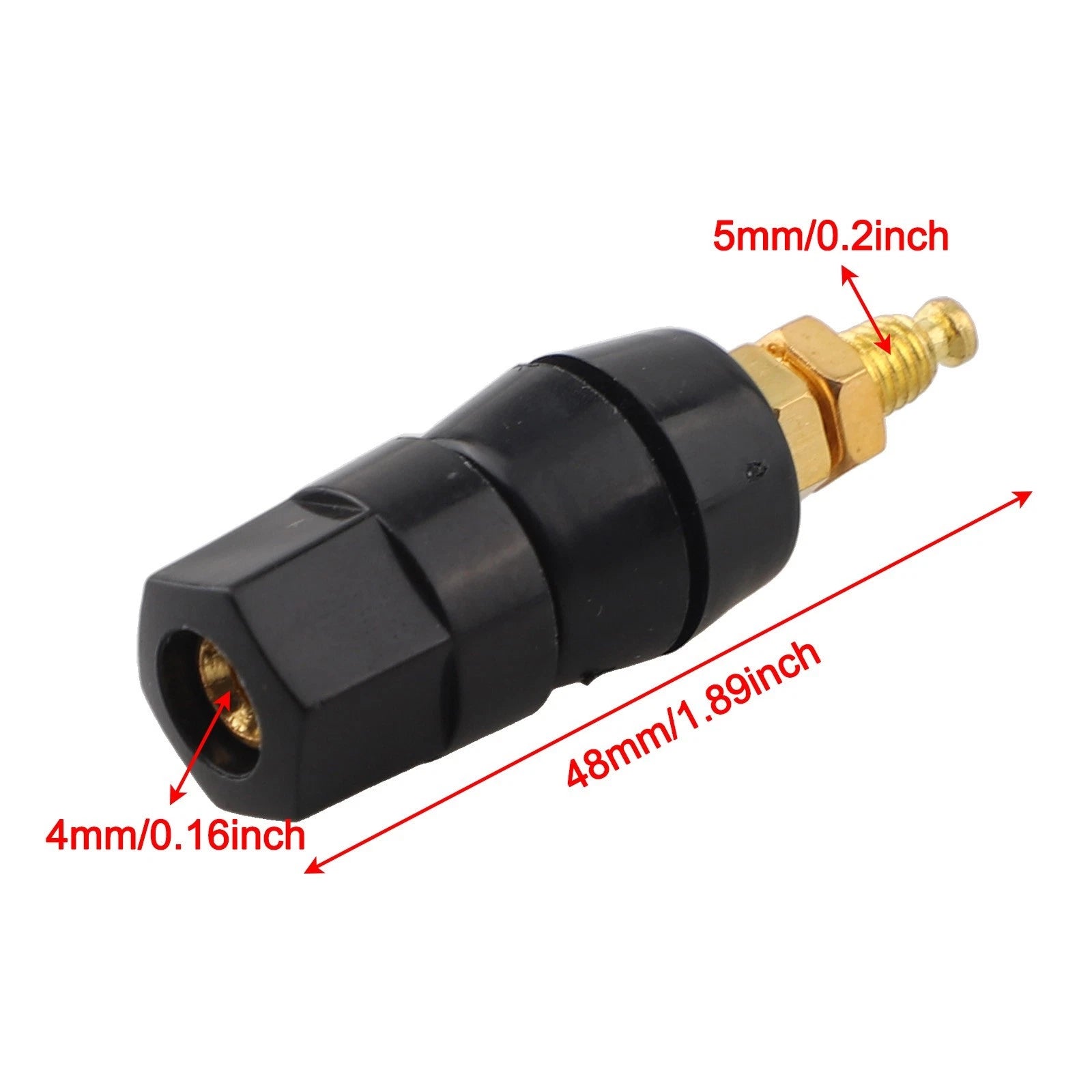 Speaker Connector for Banana Socket Adapter 4mm Audio Binding Post Terminal