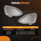 Set of 2 Transparent Headlight Lens Covers for Mercedes Benz W204 C Class