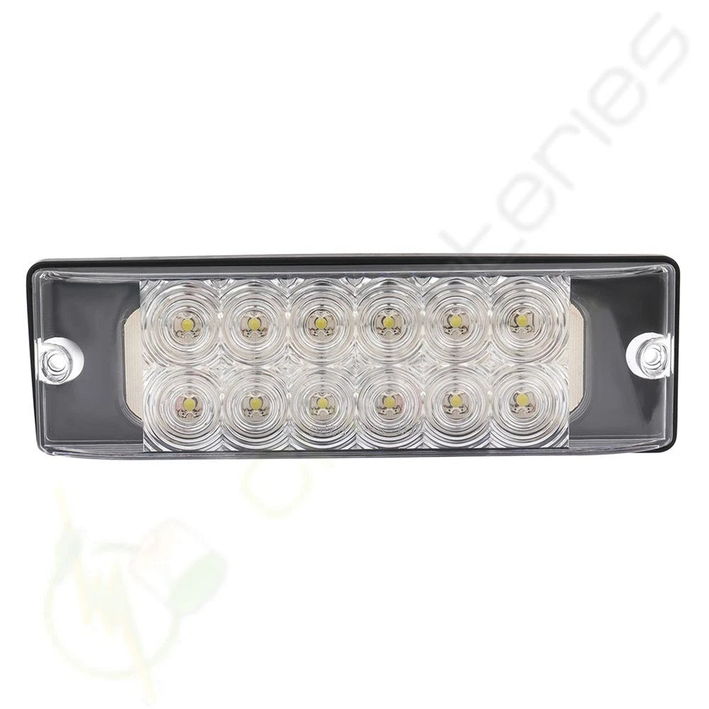 4X LED 8" White Turn Tail Brake Light for Pickup Truck