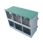6 Compartment Metal Poultry Nest Box for Hens (Wall Mount)