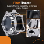 CNC Air Cleaner Intake Filter for Harley Road Glide Touring (2014–2019)