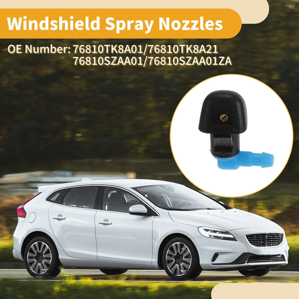 2 Pcs Front Windshield Washer Nozzle for Honda Odyssey (2018–2023) No.76810SZAA01ZA