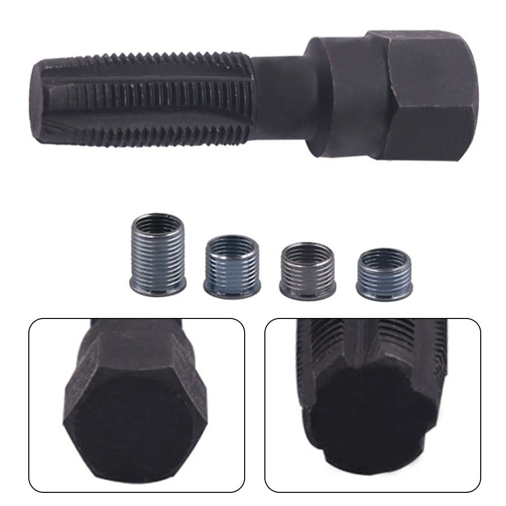 5-Piece Reamer Tap Tool Thread Repair Kit for Vehicles