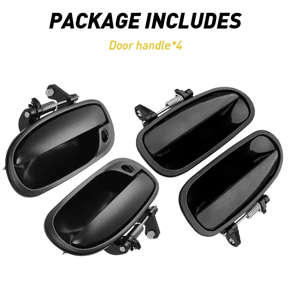 Outside Door Handle for Honda Civic (1996–2000) Right Rear Smooth Black